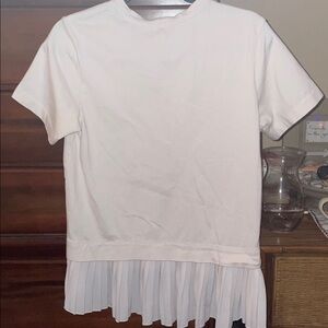 Banana Republic White Short Sleeve Crewneck Top
